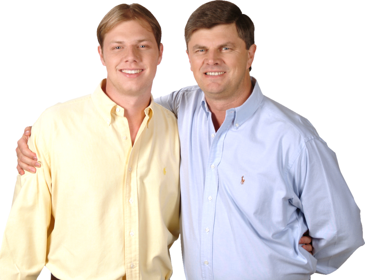 Lucas Redecker com o pai, Júlio Redecker